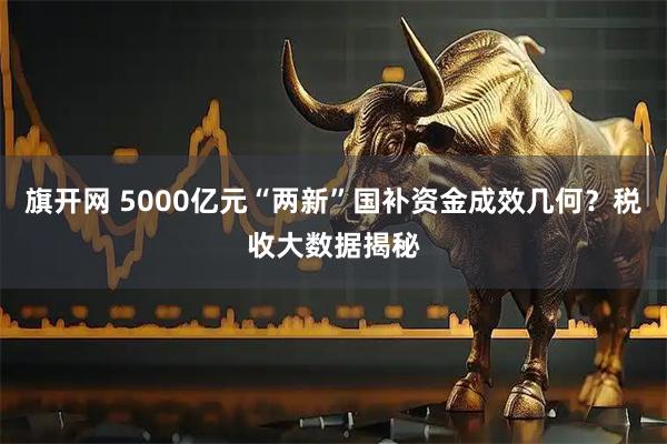 旗开网 5000亿元“两新”国补资金成效几何？税收大数据揭秘