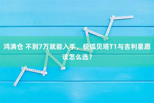 鸿满仓 不到7万就能入手，极狐贝塔T1与吉利星愿该怎么选？